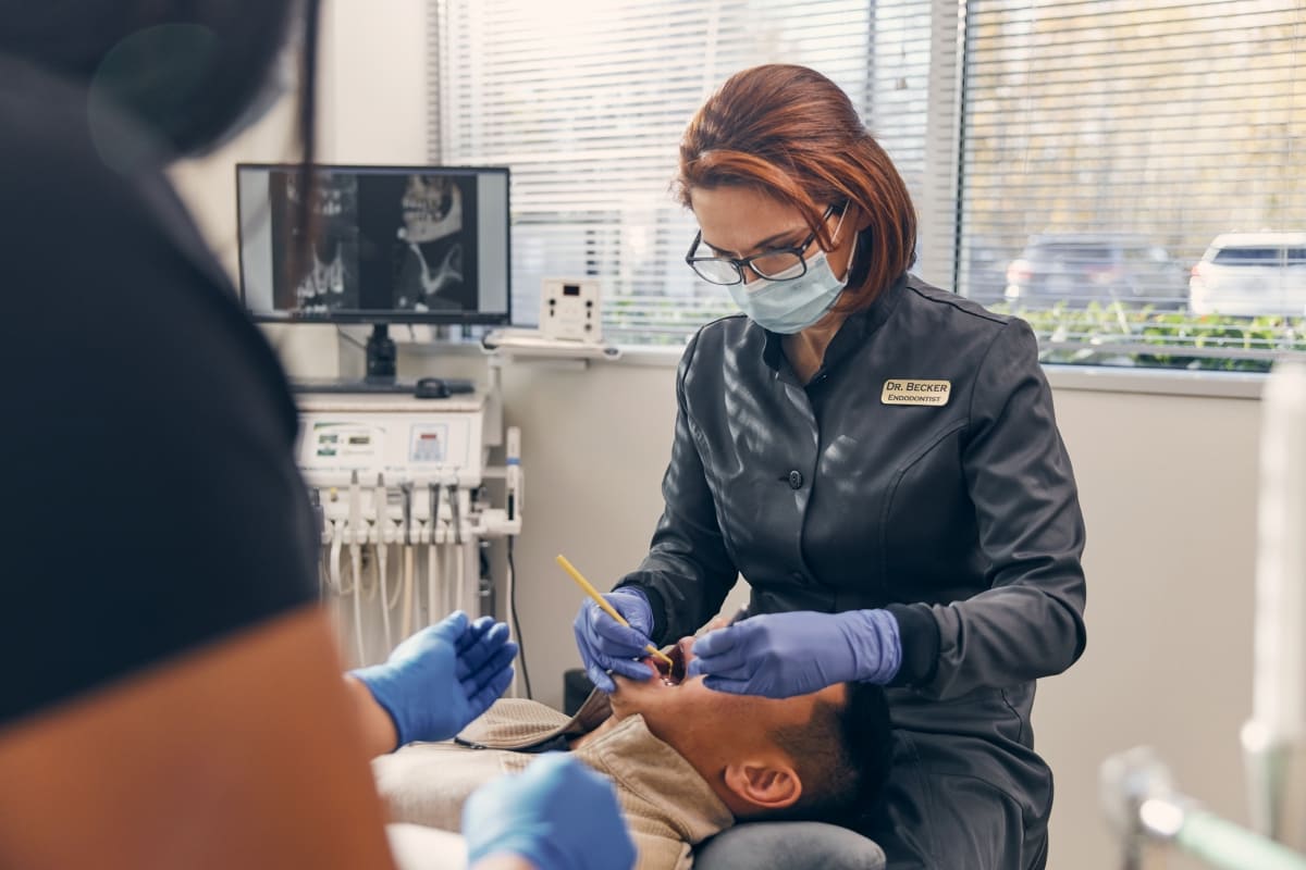 Doctor with her patient